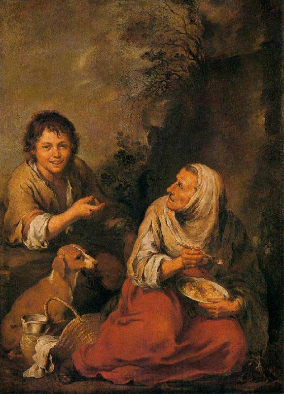 Bartolome Esteban Murillo Old Woman and Boy Spain oil painting art